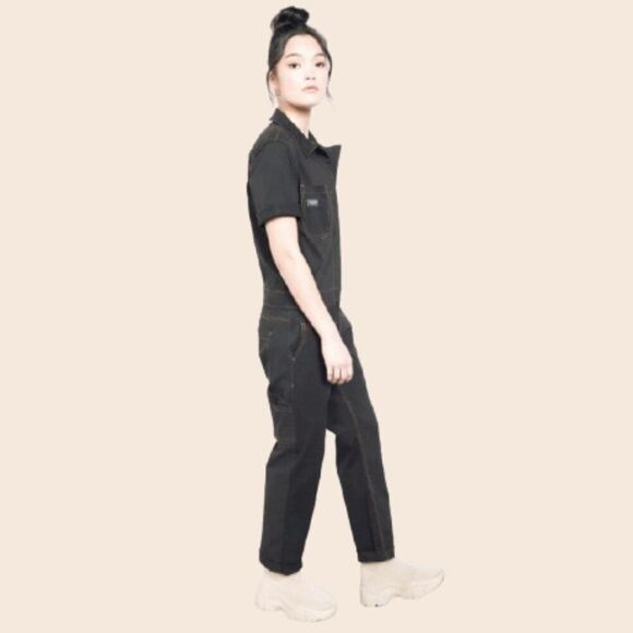 Wildfang The Essential Coverall in Black Size  Medium - Picture 2 of 14
